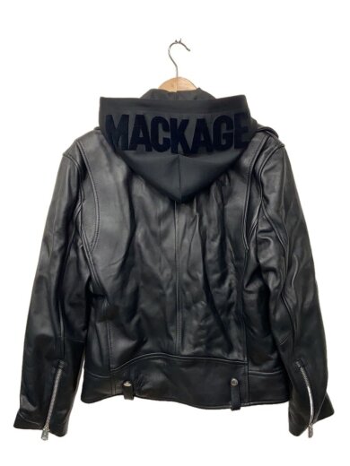 商品画像：MAGNUS-CN/デタッチャブルフードレザーライダース/レザージャケット・ブルゾン/40/BLK// 2