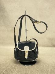 ショルダーバッグ/レザー/NVY/※角スレ・シワ有