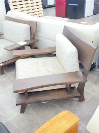 画像：NITORIシングルソファ/ウッド/GRY2