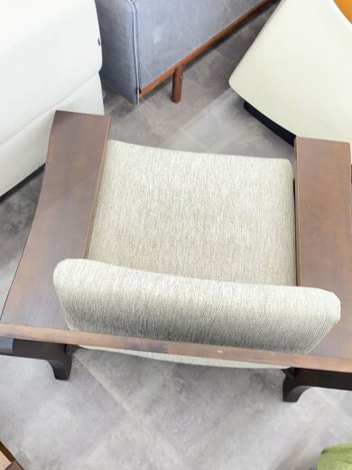 画像：NITORIシングルソファ/ウッド/GRY5