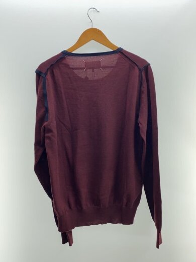 商品画像：ニット・セーター(薄手)/L/羊毛/RED/S50HA0876 2