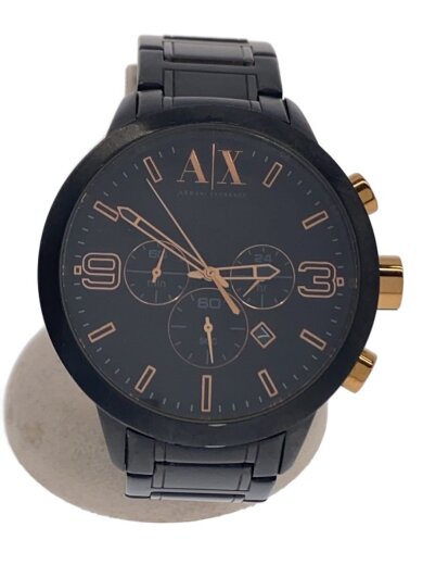 商品画像：クォーツ腕時計/アナログ/ステンレス/BLK/BLK 1