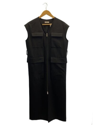 商品画像：※ベルト欠品/ノースリーブワンピース/1/ポリエステル/BLK/15112-5032 1