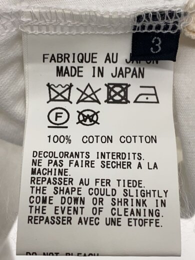 商品画像：Tシャツ/3/コットン/WHT/プリント/GA-T22-040 4