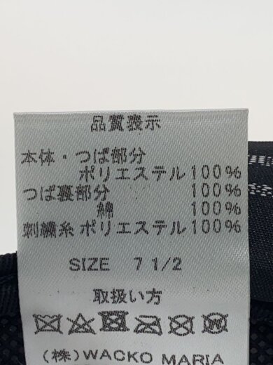 商品画像：キャップ/7 1/2/ポリエステル/BLK/メンズ// 7