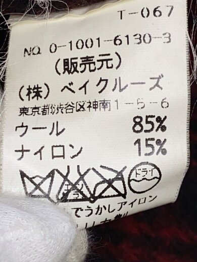 商品画像：USA製/ウールジャケット/S/ウール/RED/チェック/0-1001-6130-3// 4