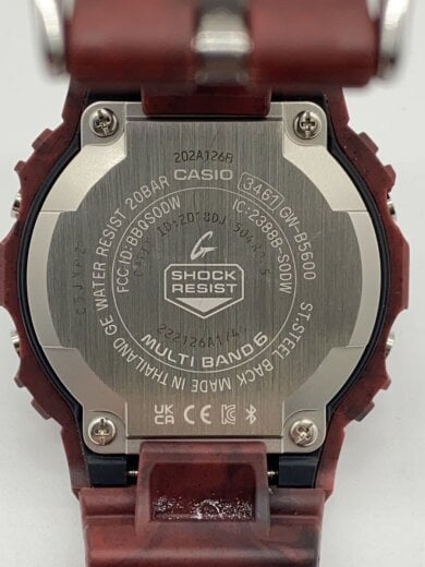 商品画像：ベルト裏汚れアリ/ソーラー腕時計_G-SHOCK/デジタル/ラバー/RED// 3