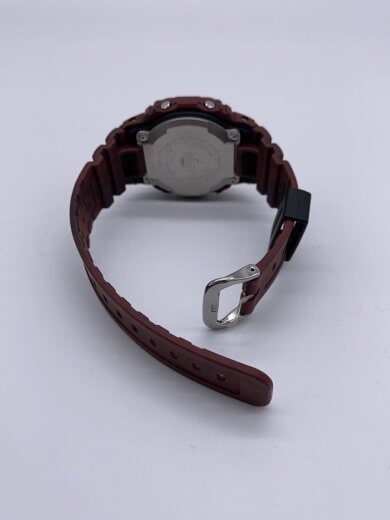 商品画像：ベルト裏汚れアリ/ソーラー腕時計_G-SHOCK/デジタル/ラバー/RED// 4