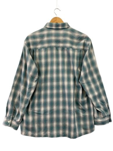商品画像：長袖シャツ/XL/コットン/GRN/オンブレCK/102315002// 2
