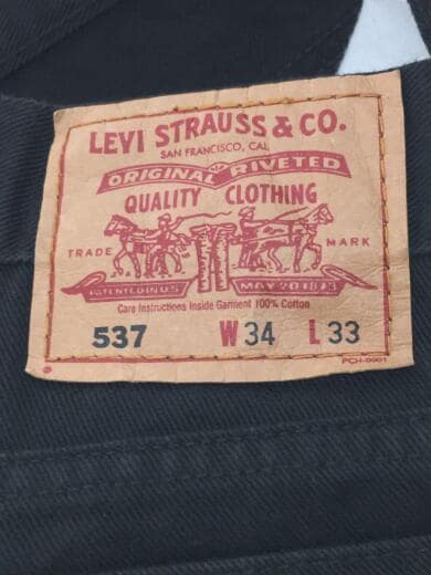 画像：Levi’s537/フレアパンツ/ブーツカットパンツ/34/コットン/BLK/無地4