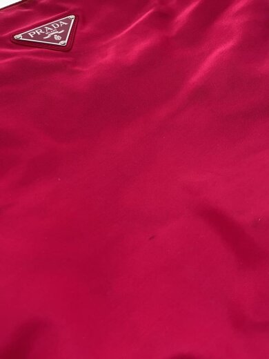 画像：PRADAナイロントートバッグ/ナイロン/PNK/無地/シミ有8