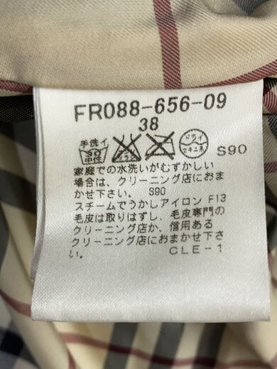 商品画像：ラビットファーダウンコート/38/ナイロン/BLK/無地/FR088-656-09// 4