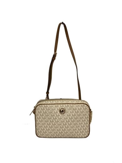 商品画像：ロゴ総柄チェーンショルダーバッグ/レザー/WHT/総柄/35H8GFTC7B 1