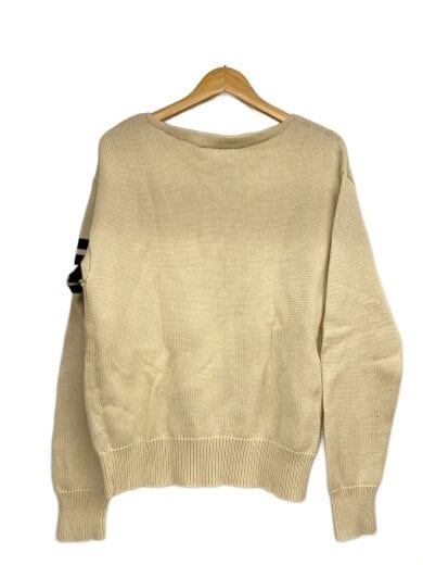 商品画像：スリーブラインニット/L/コットン/CRM/シミ有 2