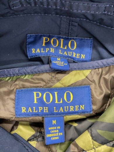 商品画像：迷彩柄ライナーステンカラーコート/M/ナイロン/NVY/710746648001 3