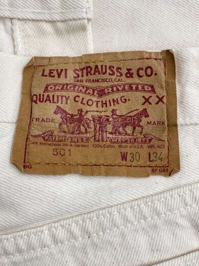 商品画像：501/USA製/カラーデニムパンツ/30/デニム/WHT/無地/501-5951 4