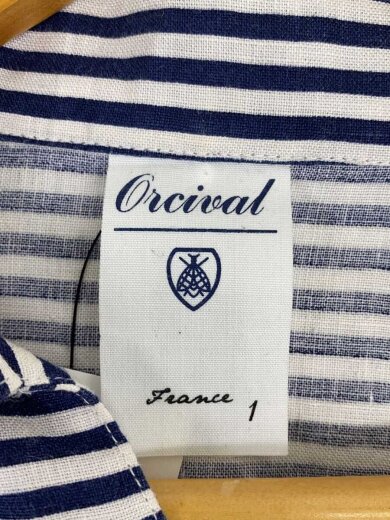 商品画像：S/Sボーダースキッパーブラウス/1/コットン/WHT/ボーダー/RC-3704 3