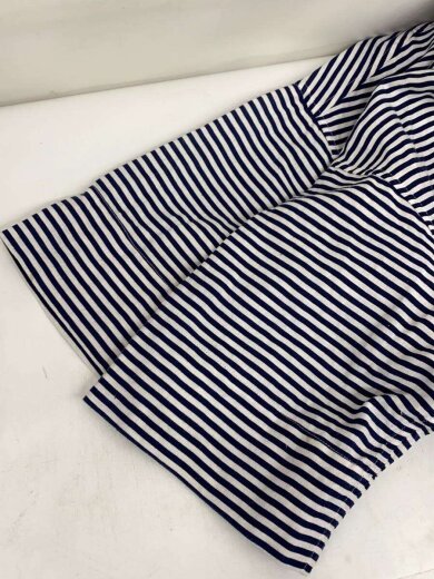 商品画像：S/Sボーダースキッパーブラウス/1/コットン/WHT/ボーダー/RC-3704 5