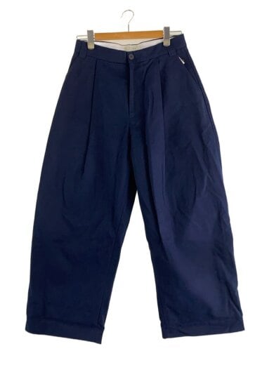 商品画像：PEACHED COTTON TWILL VOLUME PLEAT PANTS/M/コットン/NVY/SNM-351 1
