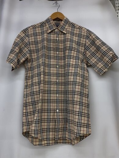 商品画像：ノバチェックS/Sシャツ/M/コットン/BEG/チェック/BBW33-447-50 1