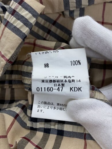 商品画像：ノバチェックS/Sシャツ/M/コットン/BEG/チェック/BBW33-447-50 4