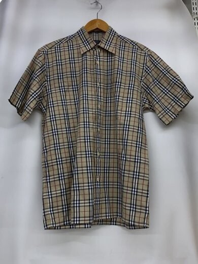 商品画像：ノバチェックS/Sシャツ/M/コットン/BEG/チェック/BBW37-825-50 1