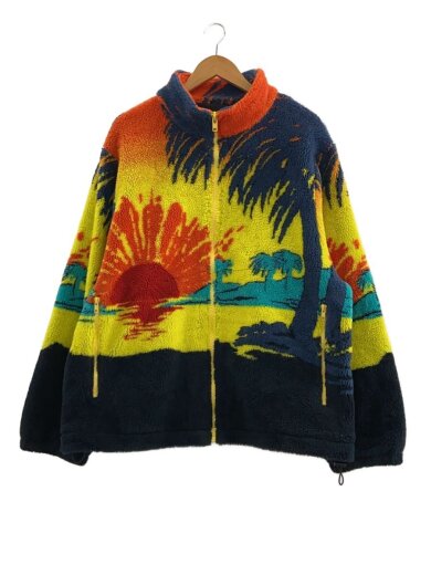 商品画像：PALM TREE FLEECE JACKET/XL/ポリエステル/マルチカラー/総柄// 1