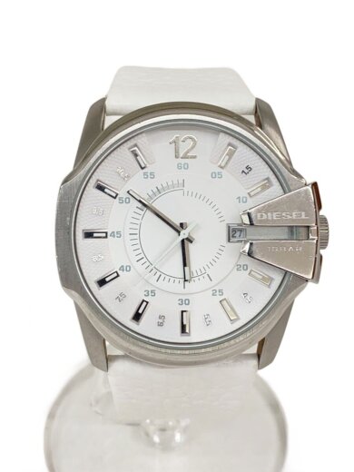 商品画像：クォーツ腕時計/アナログ/レザー/WHT/WHT/DZ-1405 1