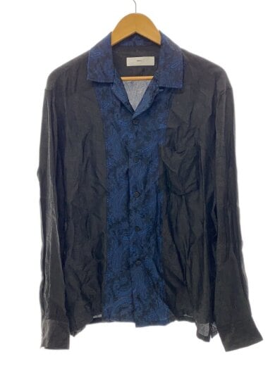 商品画像：20ss/Satin zip pullover top/44/キュプラ/NVY/総柄/TV31-FJ319 1