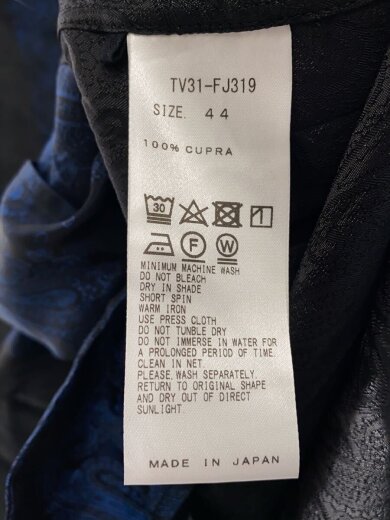 商品画像：20ss/Satin zip pullover top/44/キュプラ/NVY/総柄/TV31-FJ319 5