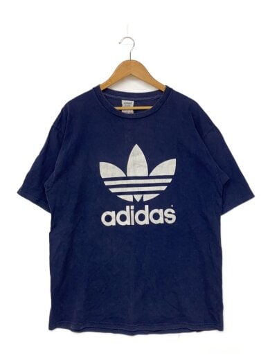 商品画像：90s/USA製/国旗タグ/両面ロゴTシャツ/L/コットン/NVY/プリント 1