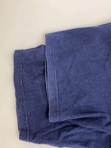 商品画像：90s/USA製/国旗タグ/両面ロゴTシャツ/L/コットン/NVY/プリント 4