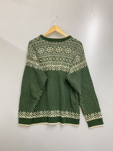 商品画像：ニット・セーター(厚手)/L/コットン/GRN/総柄 2