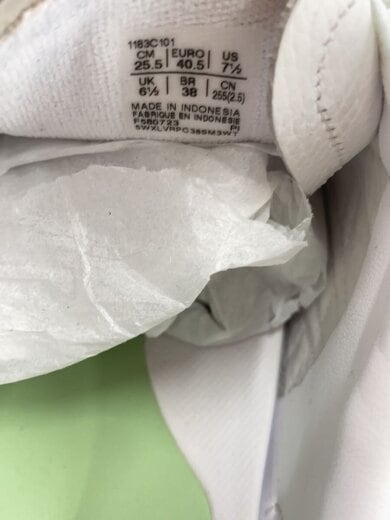 画像：Onitsuka Tigerローカットスニーカー/25.5cm/WHT/1183C1015