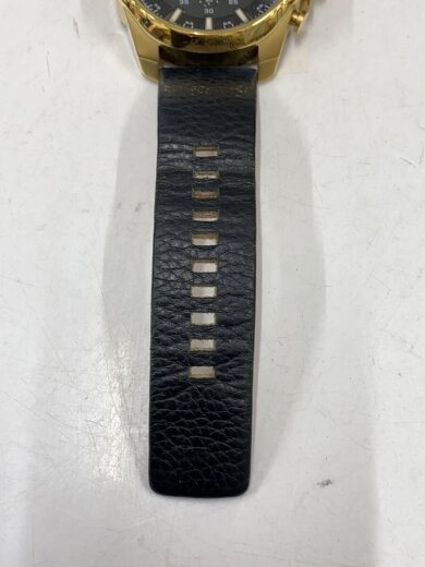 商品画像：クォーツ腕時計/アナログ/レザー/BLK/BLK/SS/DZ-4344 5