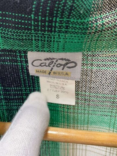 商品画像：ネルシャツ/S/アクリル/GRN/オンブレCK 3