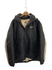 中綿ジャケット/ブルゾン/XL/ナイロン/BLK