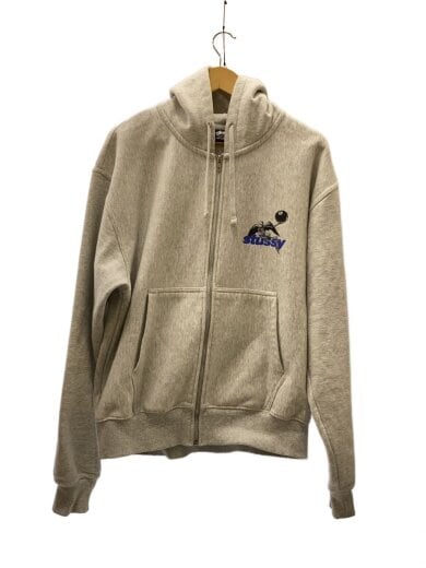 商品画像：ジップパーカー/L/コットン/GRY 1