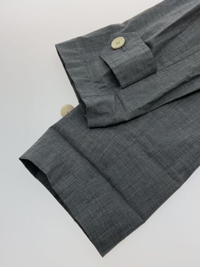 商品画像：ステンカラーコート/1/コットン/GRY/578-7112004// 4