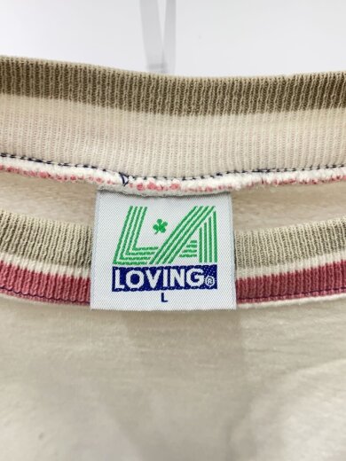 商品画像：LA LOVING/スウェット/L/コットン/WHT 3
