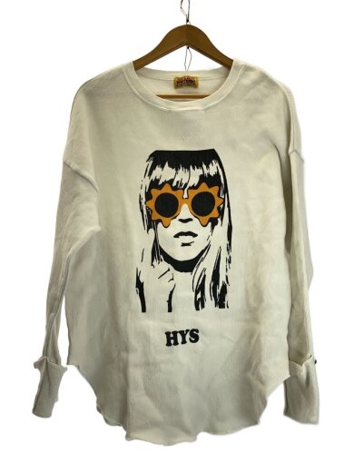 商品画像：長袖Tシャツ/FREE/コットン/WHT/プリント/01221cs02 1