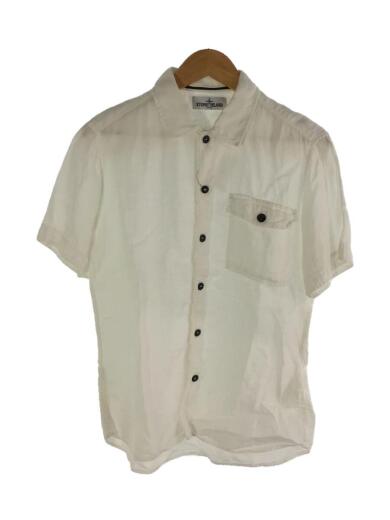 画像：STONE ISLAND581511601/半袖シャツ/M/リネン/WHT1
