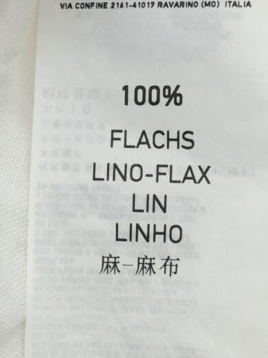 画像：STONE ISLAND581511601/半袖シャツ/M/リネン/WHT5