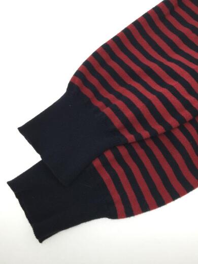 画像：GUCCIセーター(薄手)/S/コットン/RED/ボーダー/4117316