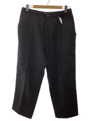 23AW/FIELD WORK PINTUCK PANTS/L/ポリエステル/BLK/23FW-B03