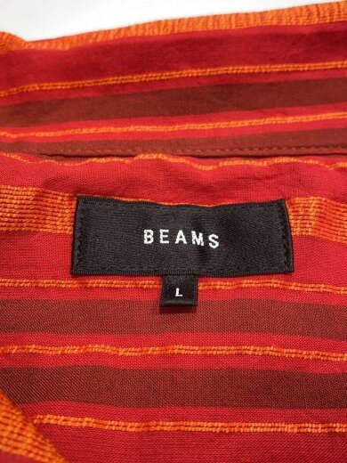 商品画像：25SS/ドビーストライプ オープンカラーシャツ/L/コットン/RED/11-01-0564-803// 3