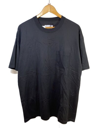 商品画像：oversized pocket tee/M/コットン/BLK/無地/ST 599/タグ付き 1