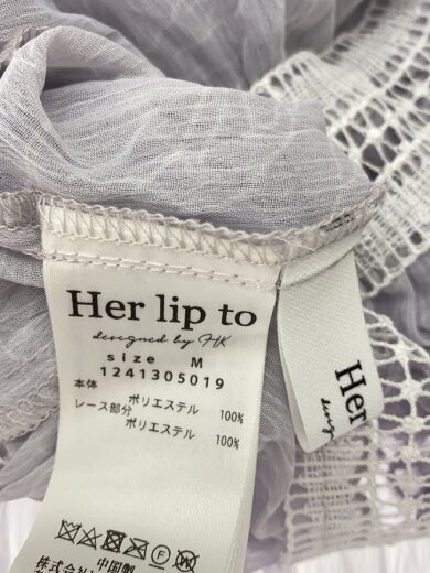 商品画像：Monotone Floral Pleated Dress/M/ポリエステル/BLU/総柄/// 3