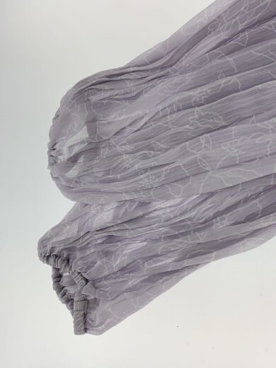 商品画像：Monotone Floral Pleated Dress/M/ポリエステル/BLU/総柄/// 4