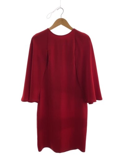 商品画像：tadashi shoji/半袖ワンピース/4/ポリエステル/RED/無地// 1